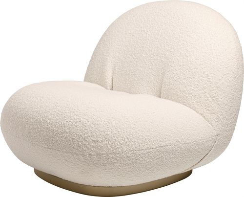 GUBI Pacha Lounge Chair – Perlgold/Dedar Karakorum 001