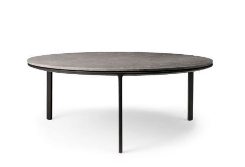 Vipp 425 Couchtisch Ø: 90 cm - Marmor/Hellgrau