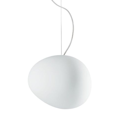 Foscarini Gregg Pendel Medium LED Retrofit H: 26cm - Hvid 