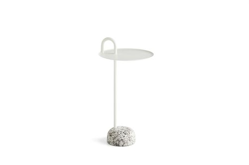 HAY Bowler Beistelltisch Ø:36 x H:70,5 cm – Cremeweiß