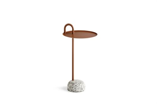 HAY Bowler Side Table Ø:36 x H:70,5 cm - Pale Brown 