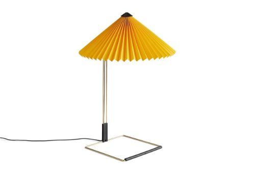 HAY Matin Table Lamp 380 Large Ø: 38 cm - Yellow / Brass