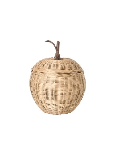 Ferm Living Apple Braided Storage Kurv Groß H: 52 cm - Natur