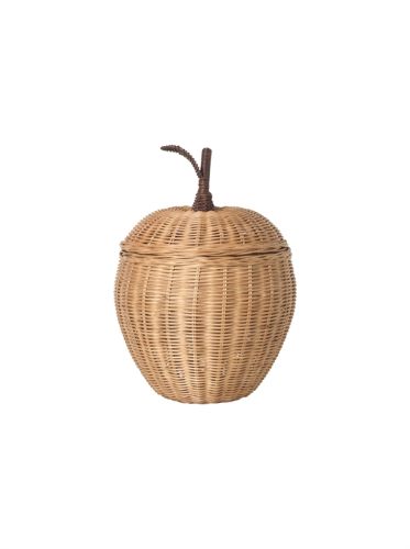Ferm Living Kleine geflochtene Apfelaufbewahrung Ø: 20 cm – Natur