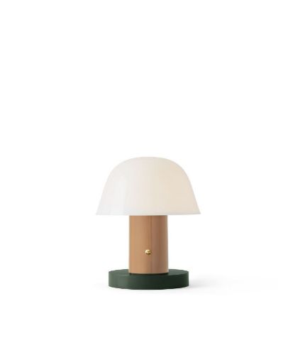 &Tradition Setago JH27 Tischleuchte H: 22 cm - Nude & Forest
