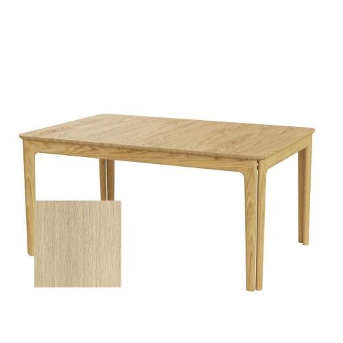 Skovby SM26 Esstisch inkl. 3 zusätzliche Bretter 101 x 155 cm – seifenbehandelte Eiche