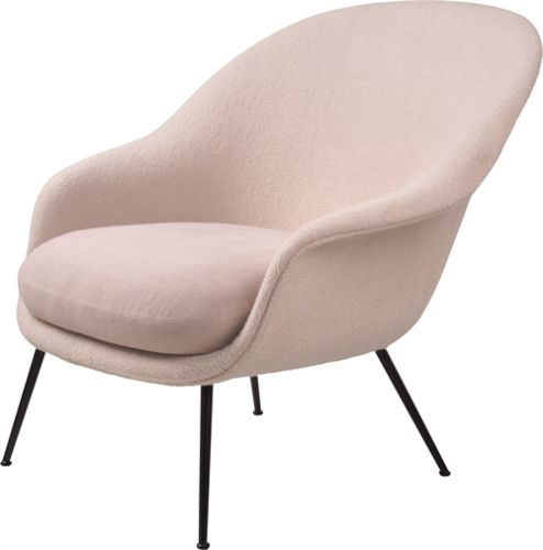 GUBI Bat Lounge Chair Low Back  - Sort/Harp 200