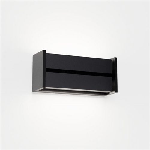 Lampefeber Slat Udendørs Væglampe B: 22 cm - Sort