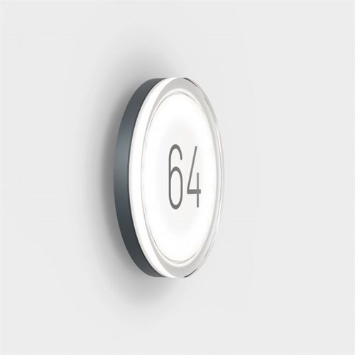 Lampefeber Lisc Number Wandleuchte - Anthrazit