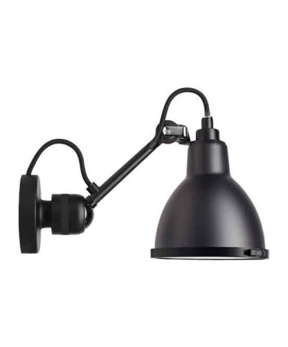 DCW Editions Lampe Gras N304 Wandleuchte Classic Outdoor Seaside Ø: 14cm - Schwarz/Schwarz