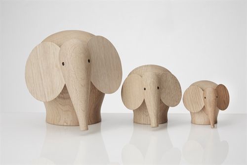 Mini-Elefant aus Holz – Eiche