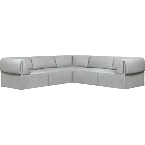 GUBI Wonder 6-Sitzer-Ecksofa – Stoff Kvadrat Remix