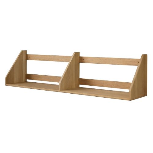FDB Møbler B5 Børge Mogensen Hylde Dobbelt 100 x 21 cm - Massiv Eg / Mat Lak 