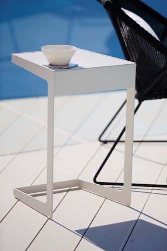 Cane-line Outdoor Time-out Beistelltisch 35x34,5 cm - Weiß
