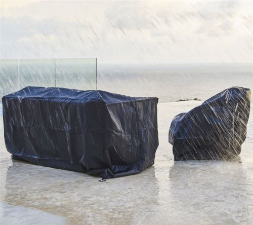 Cane-line Outdoor-Bezug für 12 bis 2 Pers. Sofa 172x88 cm - Schwarz