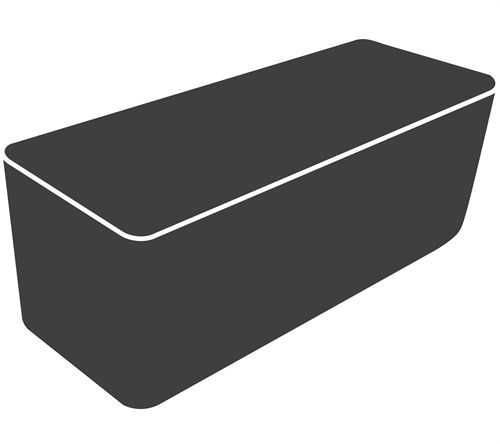 Cane-line Outdoor Abdeckung 16 für Endless Esstisch inkl. 10 Stühle 336x168 cm - Schwarz