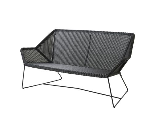 Cane-line Outdoor Breeze 2 Pers. Loungesofa L: 154 cm - Schwarz