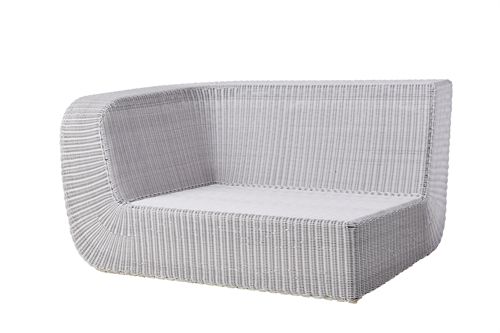 Cane-line Outdoor Savannah 2pers sofa højre modul - White Grey