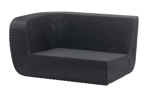 Cane-line Outdoor Savannah 2pers sofa højre modul - Black