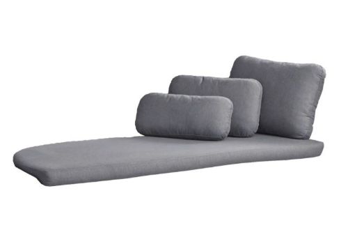Cane-line Outdoor Savannah Daybed rechtes Modul, Kissenset – Grau Farbcode: YS95