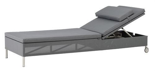 Cane-line Outdoor Rest Sonnenliege Single – Grau
