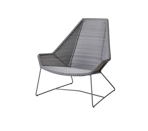 Cane-line Outdoor Breeze Highback Stol  - Light Grey