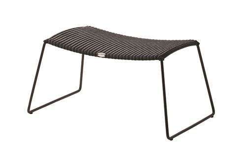 Cane-line Outdoor Breeze Fodskammel H: 72 cm - Schwarz