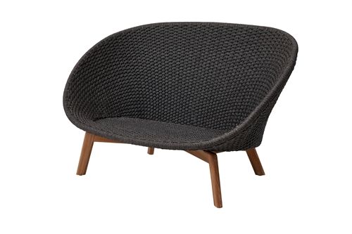 Cane-line Outdoor Peacock 2-Pers. Sofa - Dunkelgrau