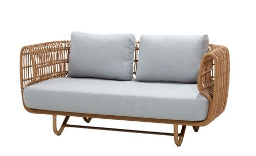 Cane-line Outdoor Nest 2-pers. sofa OUTDOOR - Natural/Light Grey