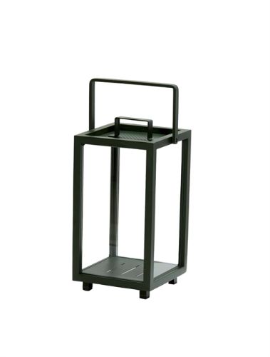Cane-line Outdoor-Leuchtturm Lanterne lille H: 42 cm – Dunkelgrün
