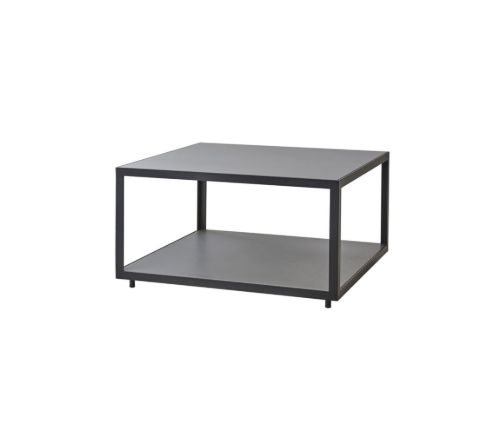 Cane-line Outdoor Level Couchtisch Stor 79x79 cm - Lavagrau/Hellgrau