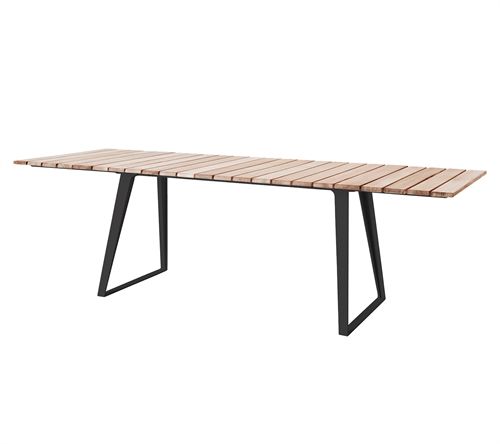 Cane-line Outdoor Copenhagen Spisebord - Teak/Lava Grey