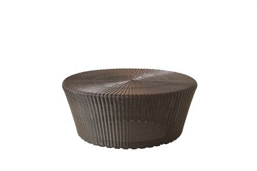 Cane-line Outdoor Kingston Hocker/Beistelltisch, groß – Mocca