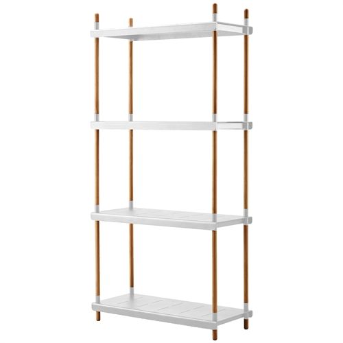 Cane-line Outdoor Frame Reolsystem Komplet 204x100 cm - Teak/White