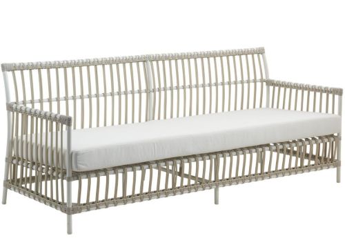 Sika-Design Caroline Exterieur 3 Pers. Sofa inkl. Sædehynde L: 197 cm – Taubenweiß/B450 Tempotest Weiß