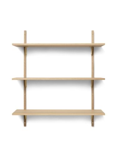 Ferm Living Sector Shelf T/W 87x102 cm - Oak/Brass 