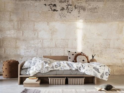 Ferm Living Kona Bett 206,5 x 96 cm – natürliches Eichenfurnier