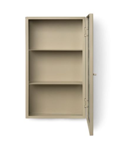 Ferm Living Haze Wandschrank 60 x 35 cm – Schilfrohrglas/Kaschmir