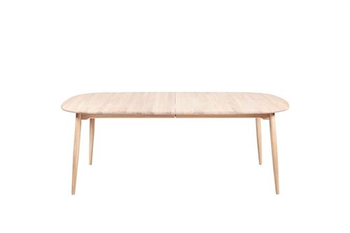 Haslev Symphony 78 Ovalt Spisebord 105x200 cm - Sæbebehandlet Eg