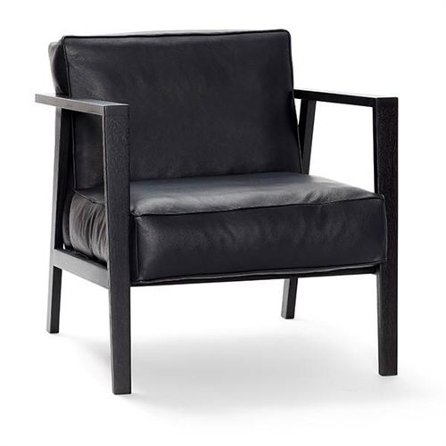 Andersen Furniture LC1 Loungechair  - Sort læder/Sortlakeret Eg