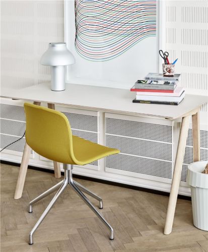 HAY AAC 11 About A Chair SH: 46 cm – Poliertes Aluminium – Steelcut Trio 446