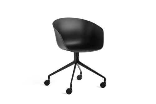 HAY AAC 24 About A Chair  - Black Powder Coated Aluminium/Black