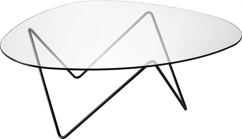 GUBI Pedrera Coffe Table 106x86x38 cm - Black Semi Matt Base