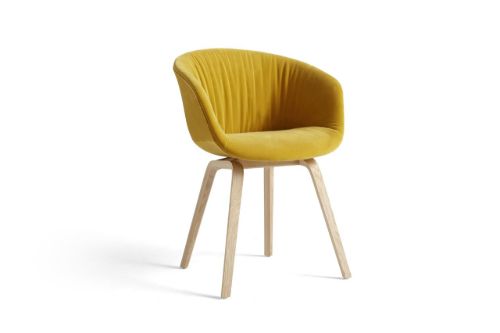 HAY AAC 23 Soft About A Chair  - Lacquered Oak Veneer/Lola Yellow