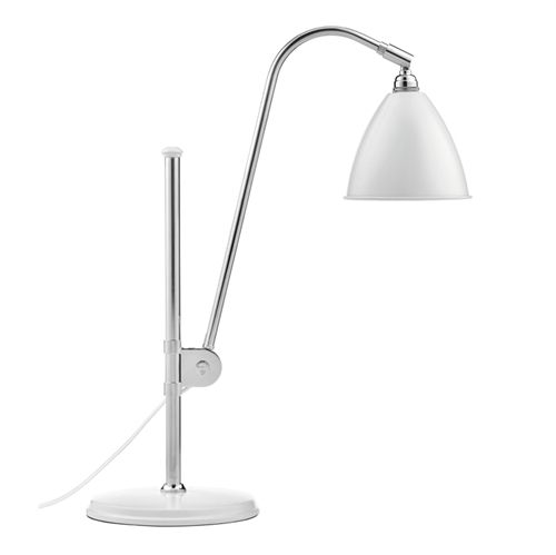 Bestlite BL1 Table Lamp Ø:16 cm Chrome Base - Matt White skærm