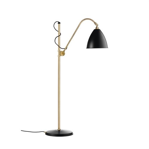 Bestlite BL3 Floor Lamp Ø:21 cm  M  Brass base - Charcoal Black skærm