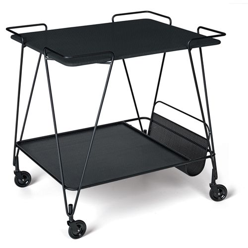 GUBI Matégot Trolley  - Soft Black Semi Matt
