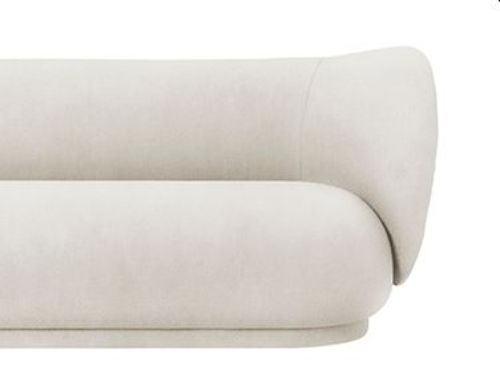Ferm Living Rico 4-Personen-Sofa, gebürstet, L: 260 cm – gebrochenes Weiß