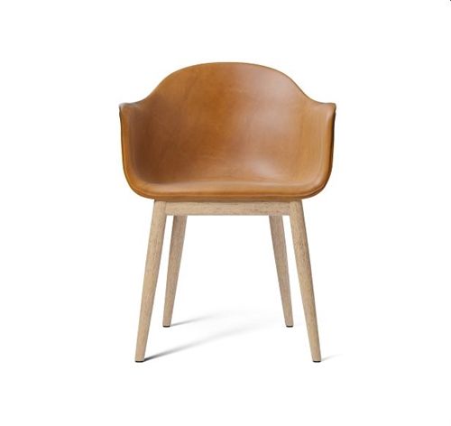 Audo Copenhagen Harbour Dining Chair  - Khaki / Natural Oak Base