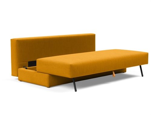 Innovation Living Osvald Schlafsofa L: 200 cm – Mat Sort/Elegance Burned Curry
